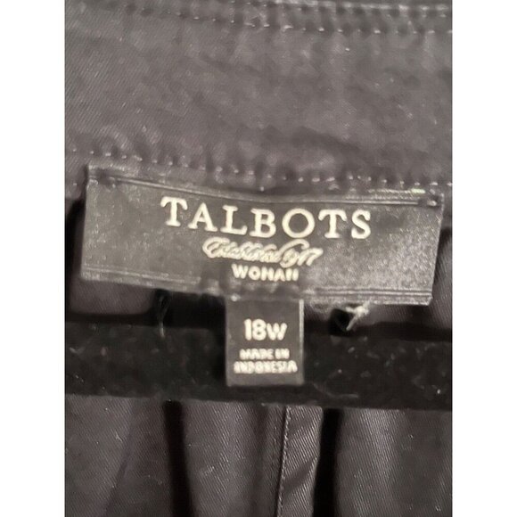 Talbots Neutral Jacket 18W Black Minimalist Workwear Preppy Classic Retro Resort - Picture 2 of 9